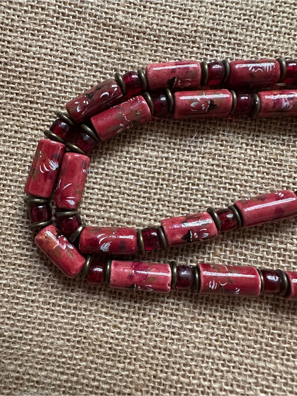 Red Beaded Necklace